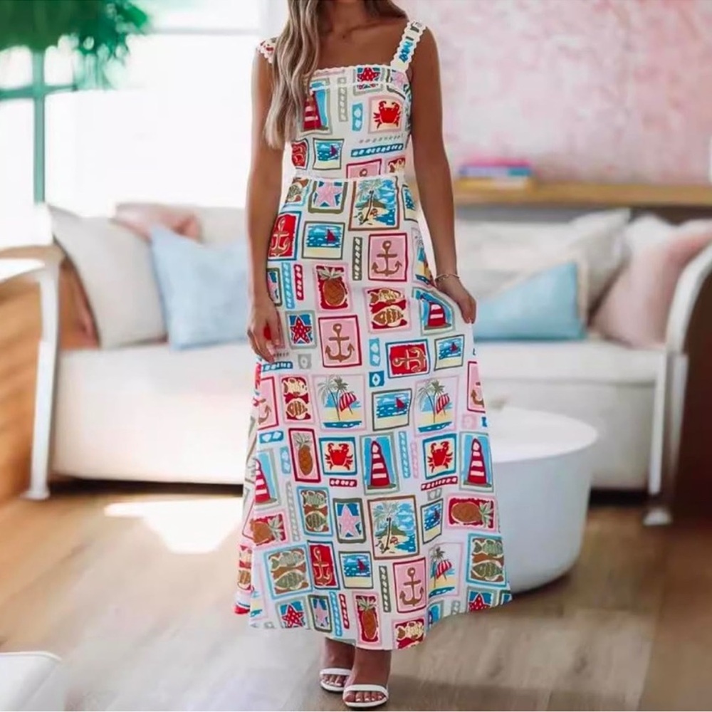 TFY Collection Summer Maxi Vacation Dress. Size S (2-4)